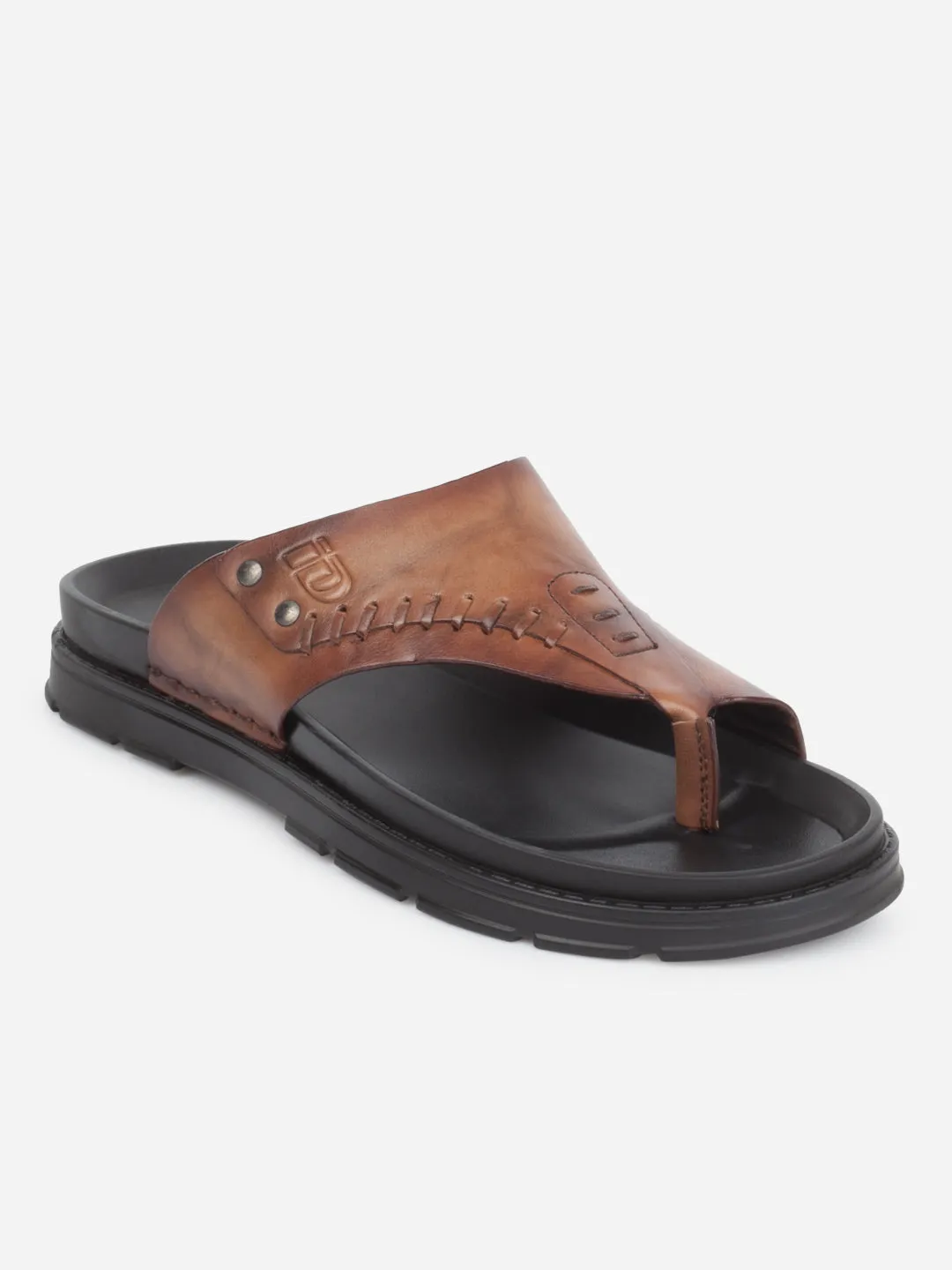 Men's Brown Smart Casual Thong Sandal (ID4245)