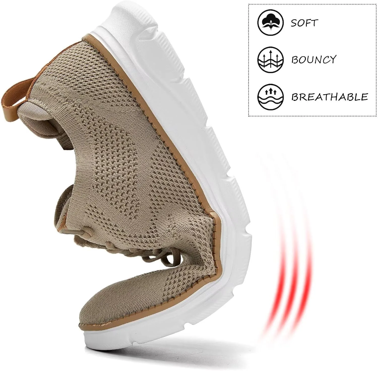 Mens Casual Dress Oxfords Shoes Fashion Mesh Business Walking Work Slip on Sneakers Comfortable Lightweight Soft Sole