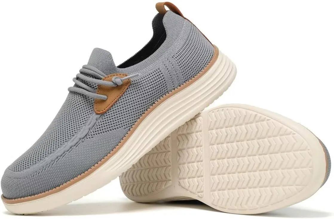 Mens Casual Loafers Shoes Slip On Fashion Walking Dress Sneakers Business Oxfords Work Lightweight Soft Sole