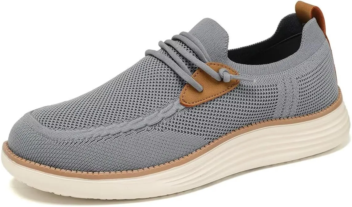 Mens Casual Loafers Shoes Slip On Fashion Walking Dress Sneakers Business Oxfords Work Lightweight Soft Sole