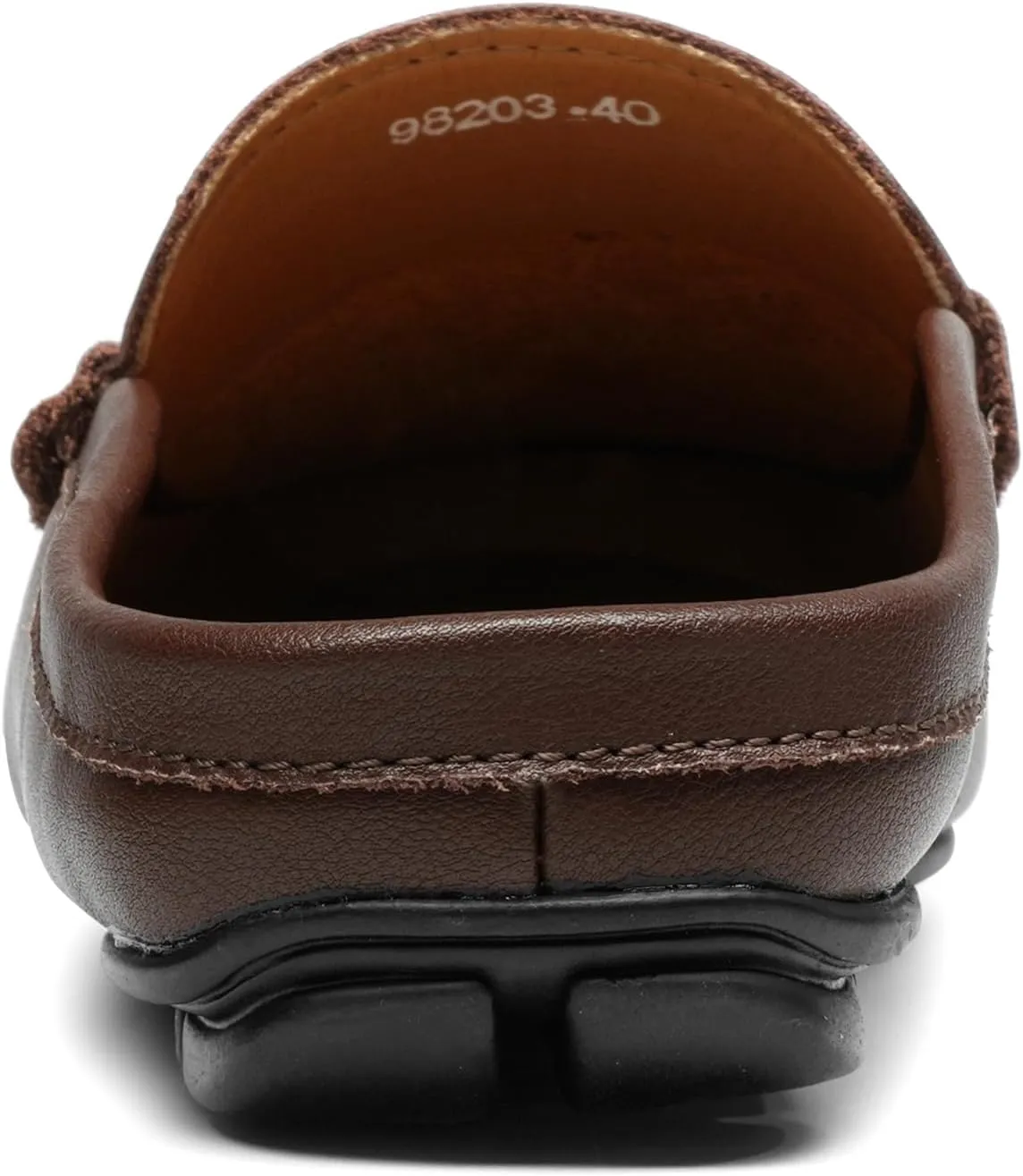 Men’s Slip-On Loafers Handmade Leather Slippers Breathable Comfortable Soft Hand Stitched no-Heel Casual Shoes for Men