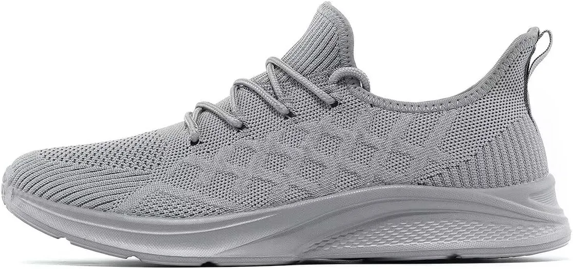 Mens Walking Shoes Slip on Tennis Running Fashion Casual Sneskers Work Gym Shoes Comfort Lightweight Mesh Soft Sole