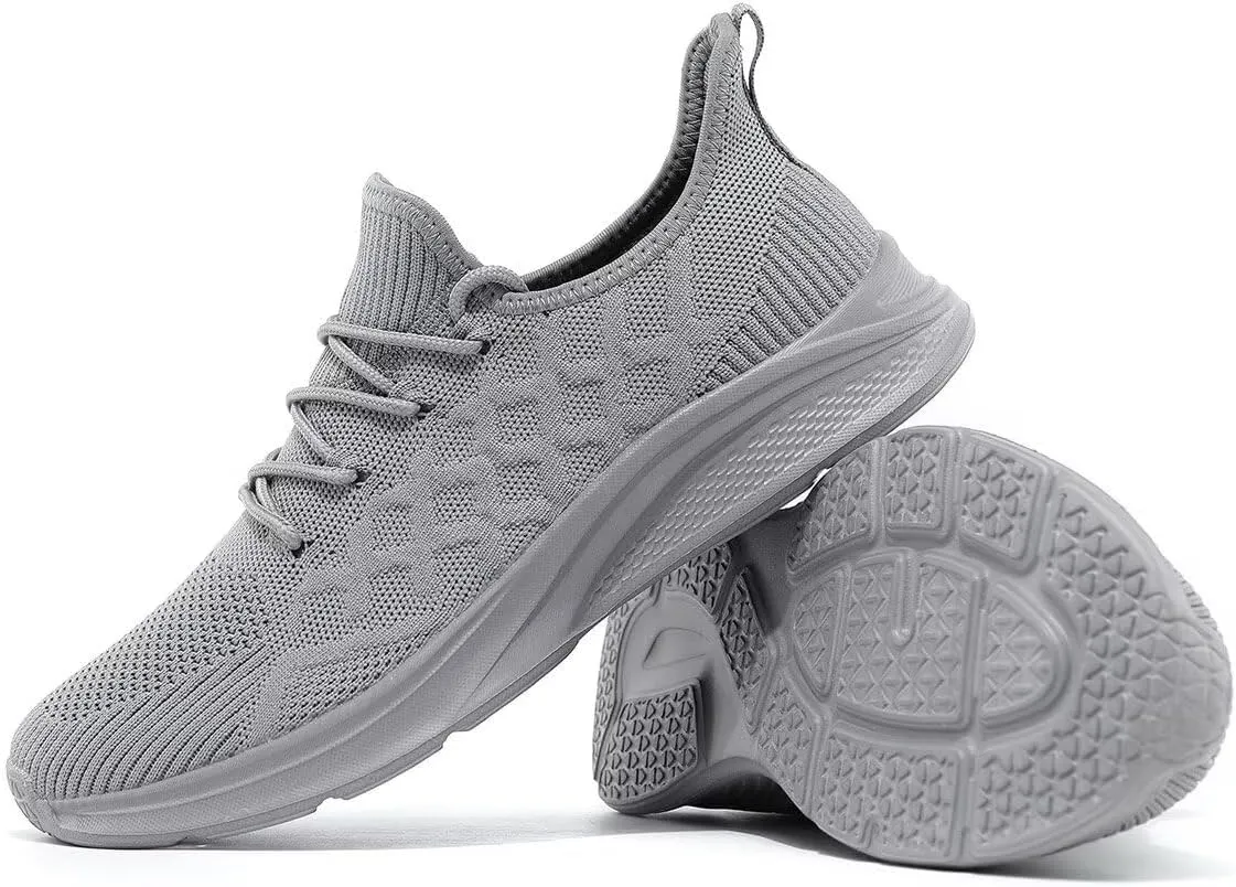 Mens Walking Shoes Slip on Tennis Running Fashion Casual Sneskers Work Gym Shoes Comfort Lightweight Mesh Soft Sole