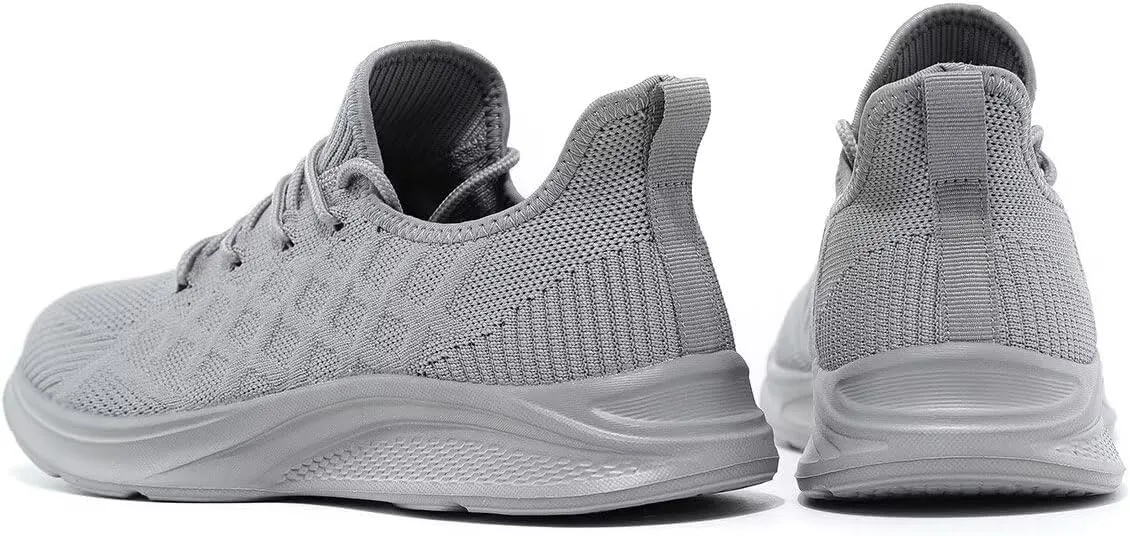 Mens Walking Shoes Slip on Tennis Running Fashion Casual Sneskers Work Gym Shoes Comfort Lightweight Mesh Soft Sole