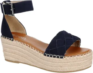 Michael By Michael Shannon Bridgette - Women's Open Toe Espadrille Platform Wedge Sandals