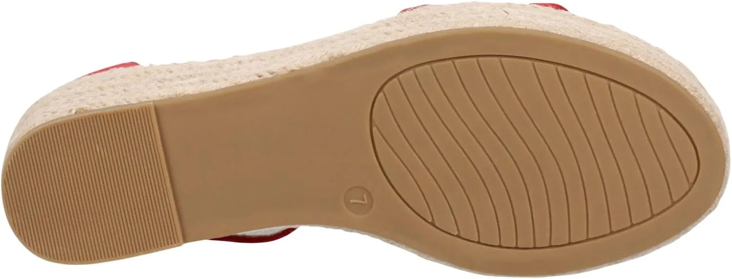 Michael By Michael Shannon Bridgette - Women's Open Toe Espadrille Platform Wedge Sandals