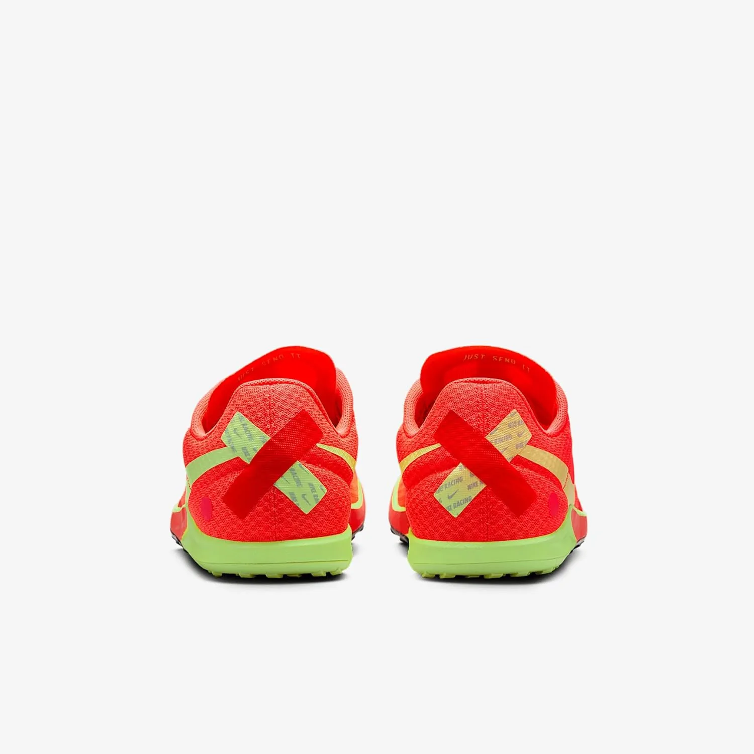 Nike Rival Waffle 6 Road and Cross-Country Racing Shoes (DX7998-800, Hyper Orange/Bright Crimson/Mint Foam/Lime Blast)