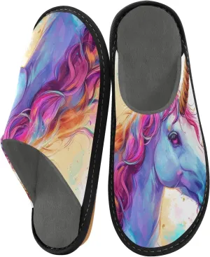 ODAWA Sloth Tree Party Ladies Slippers House Memory Foam Warm Slip on House Shoes