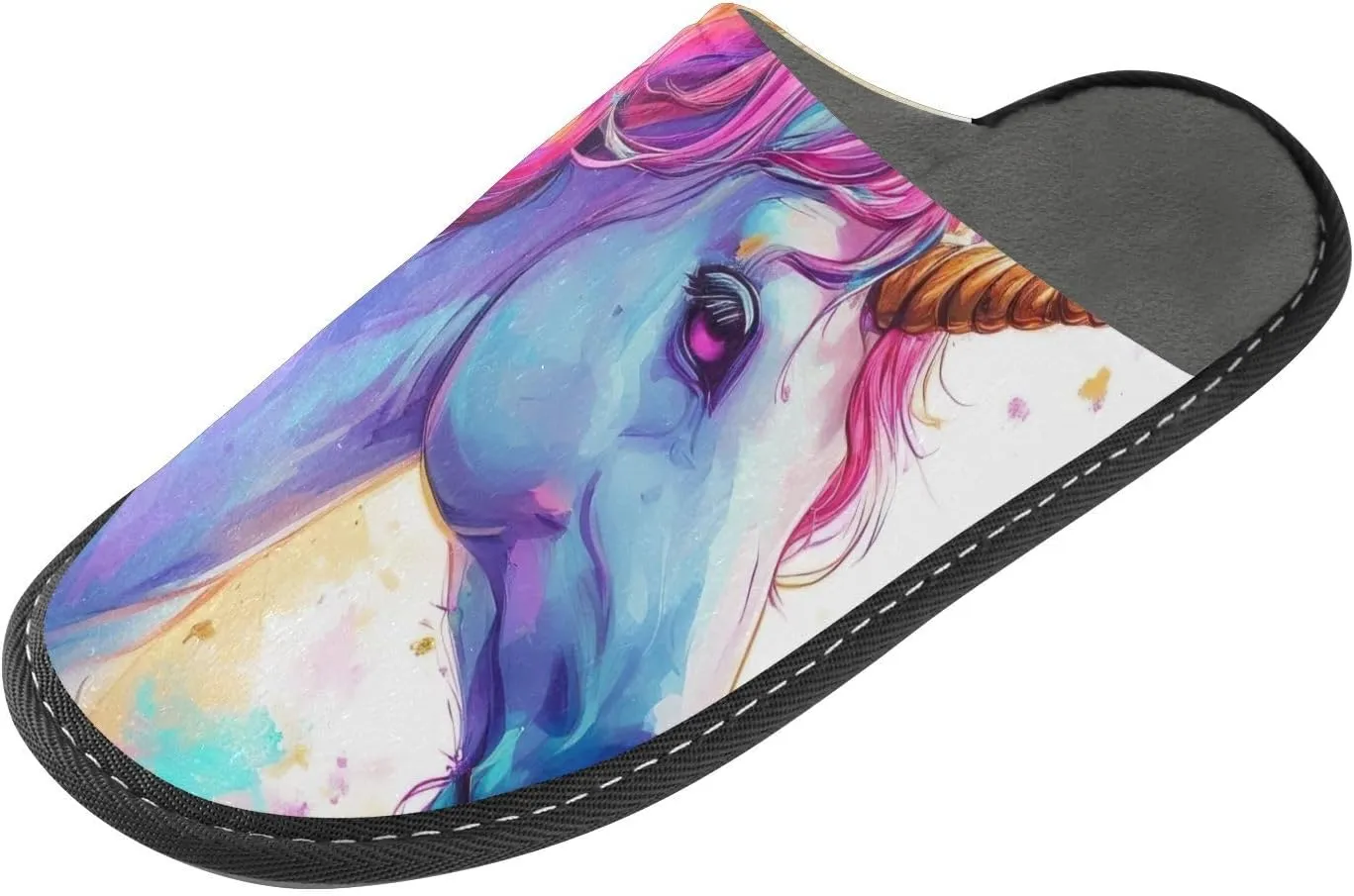 ODAWA Sloth Tree Party Ladies Slippers House Memory Foam Warm Slip on House Shoes