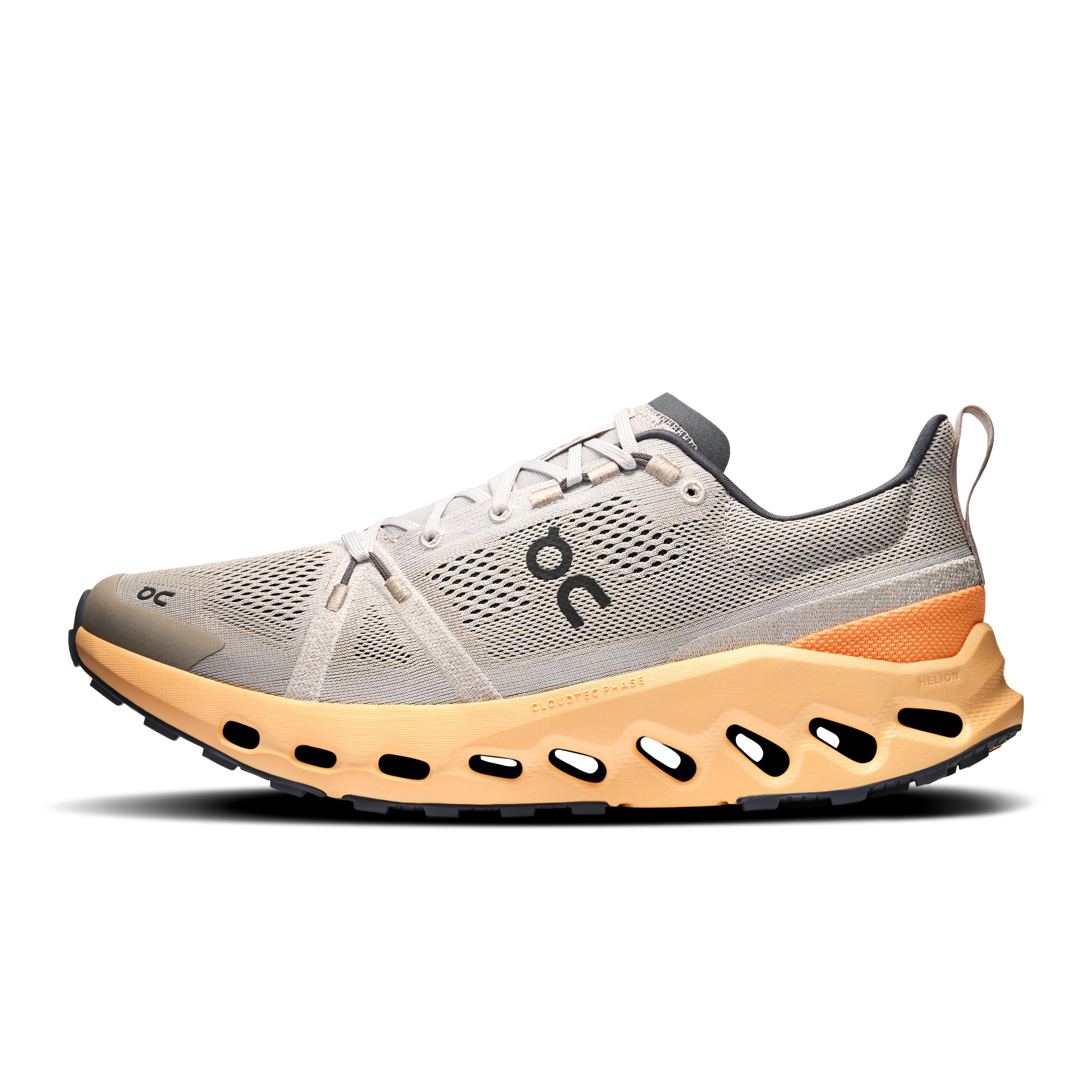 On Men's Cloudsurfer Trail Running Shoes Silver / Blonde
