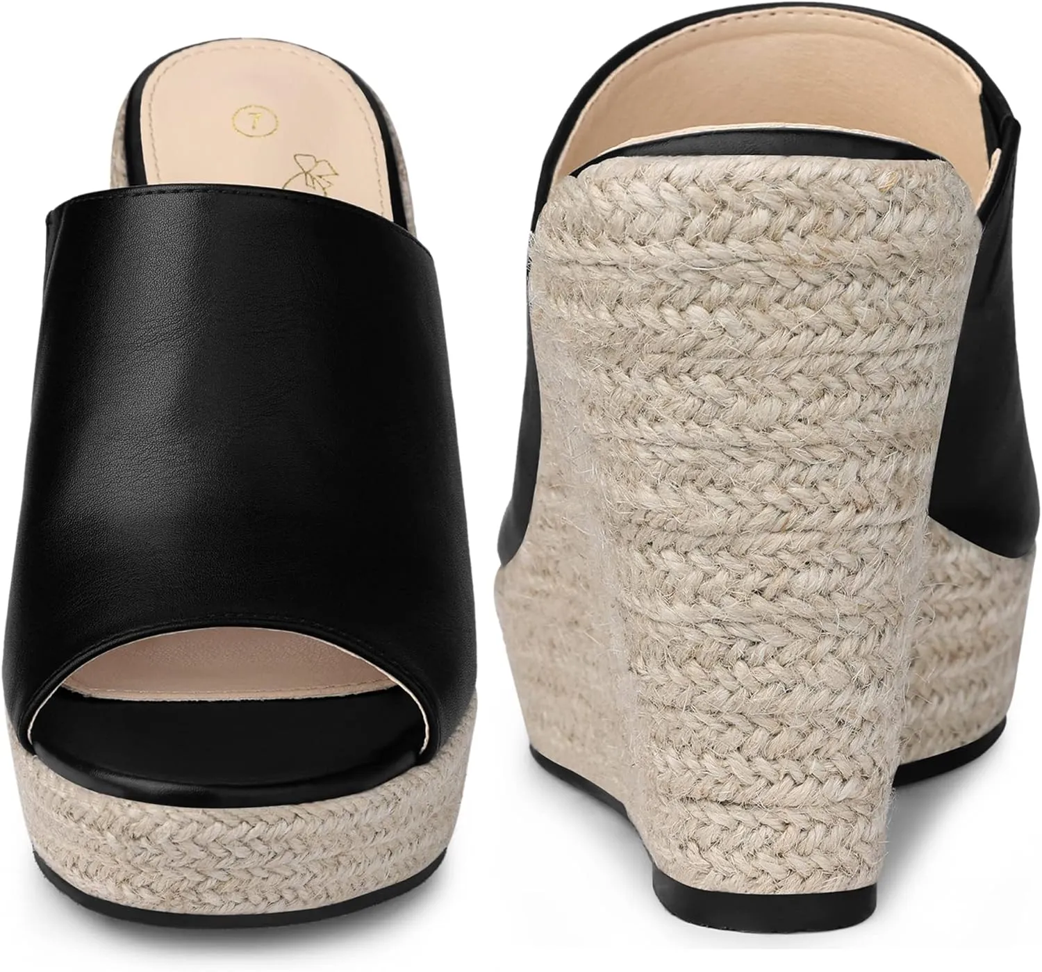 Perphy Open Toe Espadrille Wedge Heel Platform Slide Sandal for Women