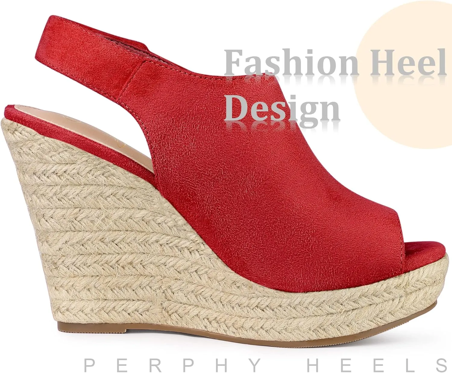 Perphy Platform Heels Espadrille Wedges Sandals for Women