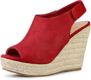 Perphy Platform Heels Espadrille Wedges Sandals for Women