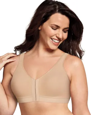 Playtex Women's 18 Hour Easy On, Easy Off Front & Back Close Post Surgery Bra US400C