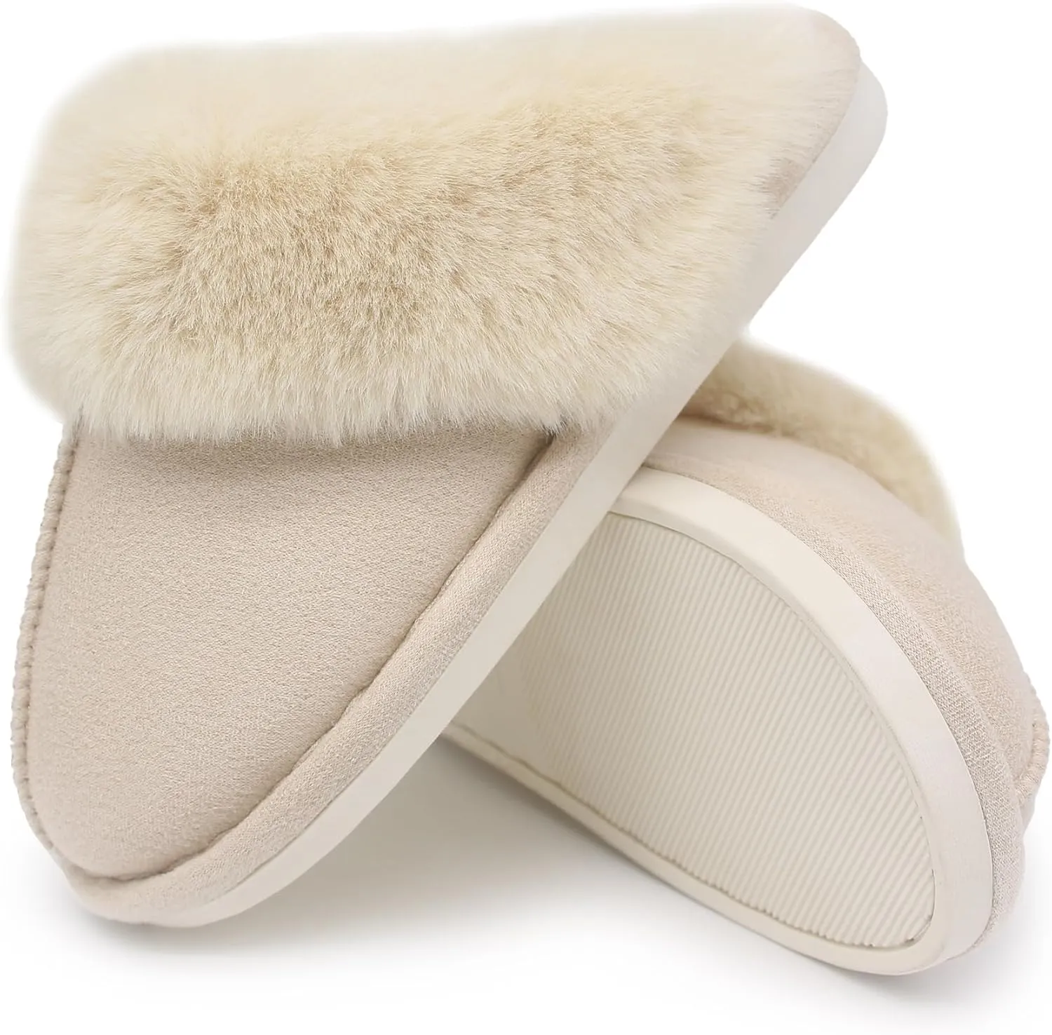 Plush Slippers for Women and Men, Ultra Soft Style Indoor House Shoes, Non-Slip Cozy and Washable slippers
