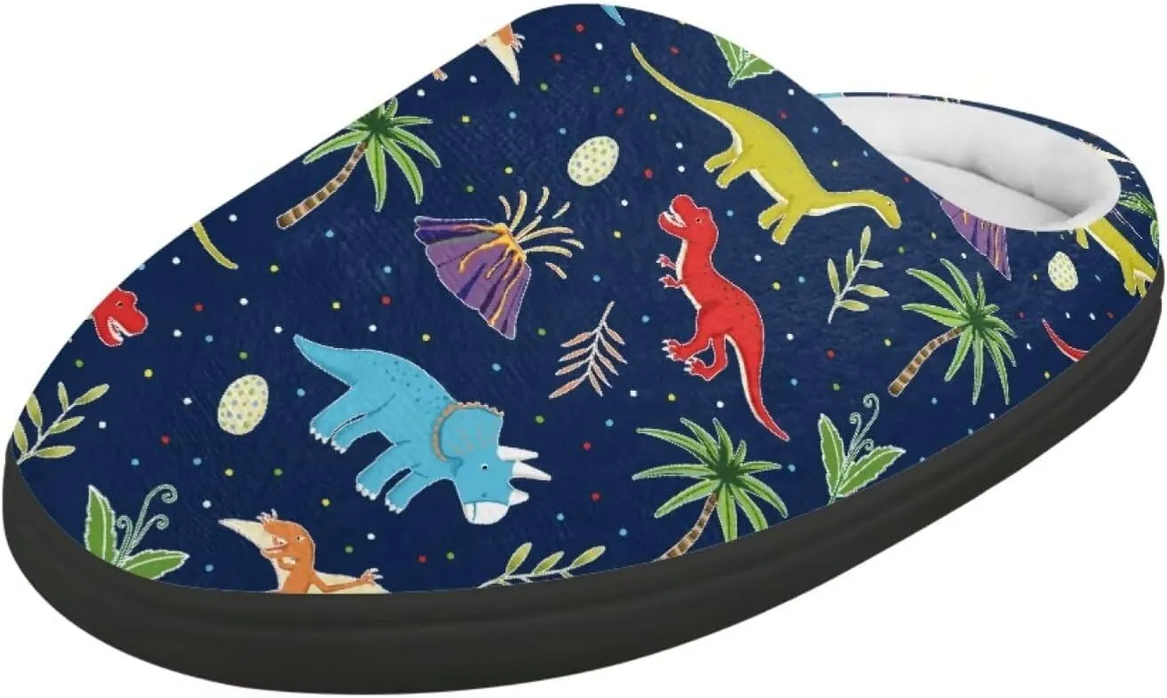 Polero Cute Printed Kids Slippers - Soft Plush Winter Slip On House Slippers