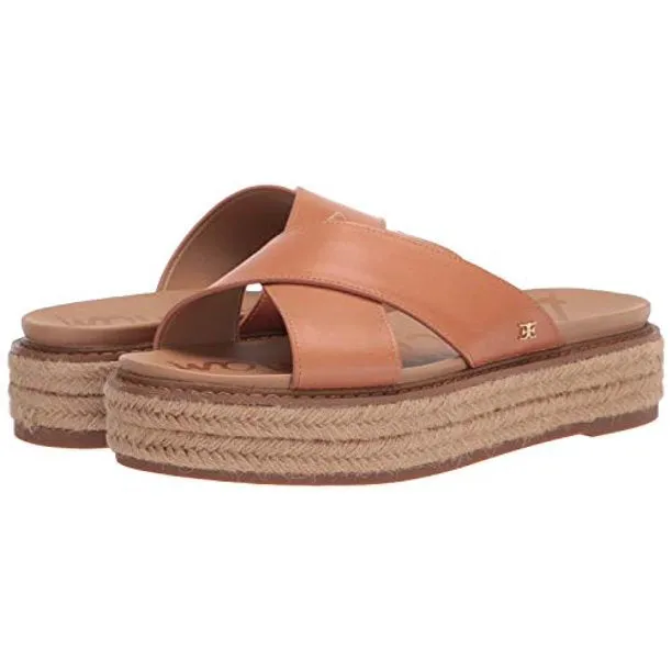 Premium offer Sand Platform Sandals Espadrille Sam Natrual Edelman Korina Crossover Festive offer Strap