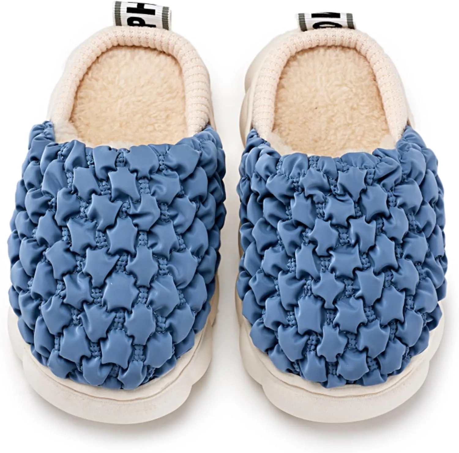Puff Warm Slippers for Girls Boys Kids Toddlers, Cute Non-slip Kids Slippers for Indoor and Outdoor
