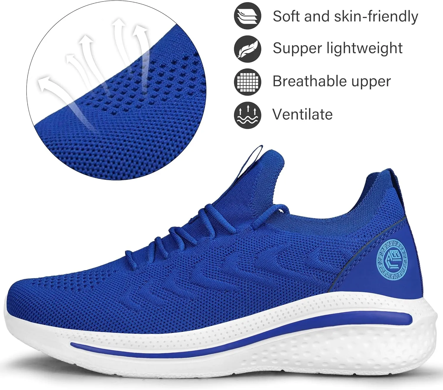 Pujcs Womens Sneakers Slip On Walking Shoes Breathable Running Shoes Lightweight Mesh Gym Shoes Non Slip Workout Shoes