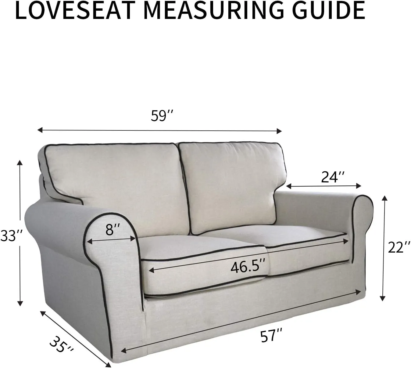 PureFit Super Stretch Sofa Slipcover – Spandex Non Slip Soft Couch Sofa Cover, Washable Furniture Protector with Non Skid Foam and Elastic Bottom for Kids, Pets （Loveseat, Camel）