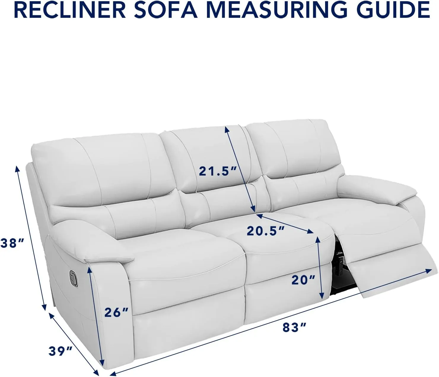 PureFit Water Resistant Reversible Sofa Covers for Reclining Sofa 3 Seat - Non Slip Split Recliner Couch Cover for 3 Cushion Couch, Washable Furniture Protector for Kids, Dogs (3 Seat, Brown/Beige)