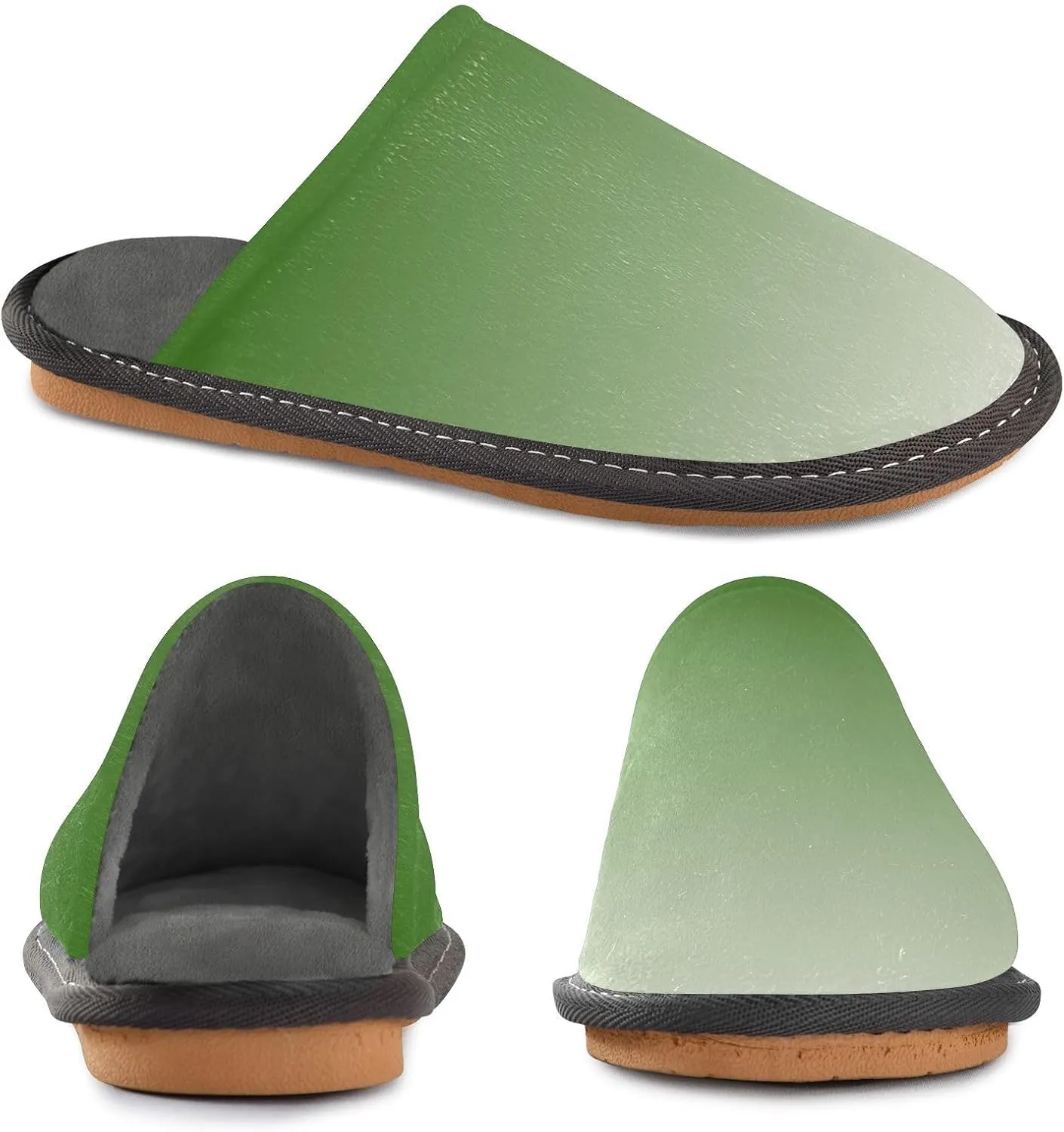 Purple Yellow Gradient House Slippers for Women Men Non-Slip Slip On Slippers