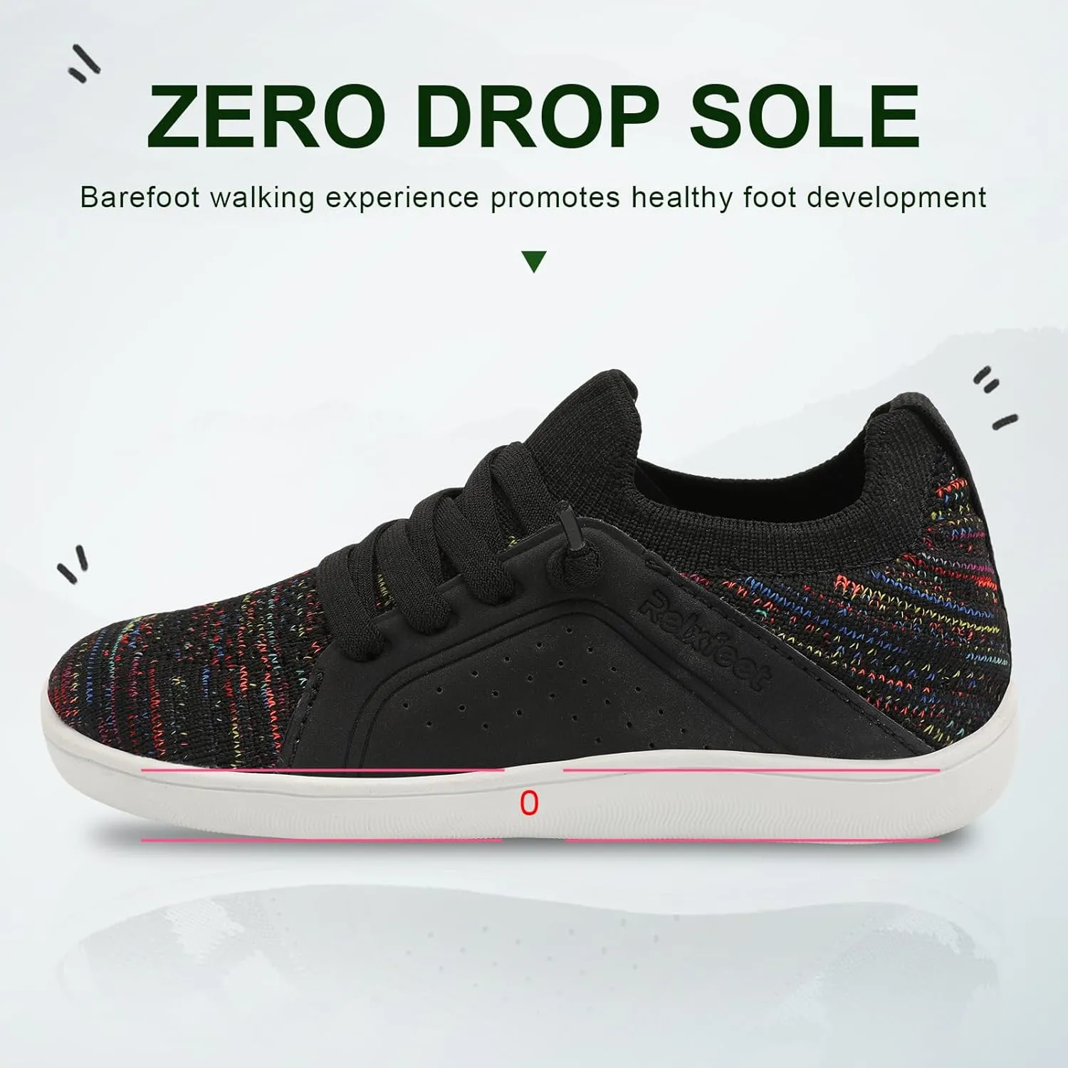 relxfeet Toddler Shoes Boys Girls Wide Barefoot Slip On Walking Tennis Sneakers