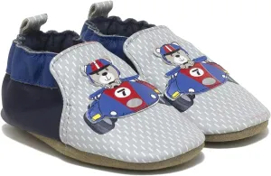 Robeez Baby Boys and Unisex Soft Soles Slip-Resistant Crib Shoes Slippers for Infant and Toddler, 0-24 Months