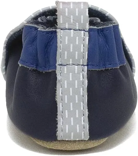 Robeez Baby Boys and Unisex Soft Soles Slip-Resistant Crib Shoes Slippers for Infant and Toddler, 0-24 Months