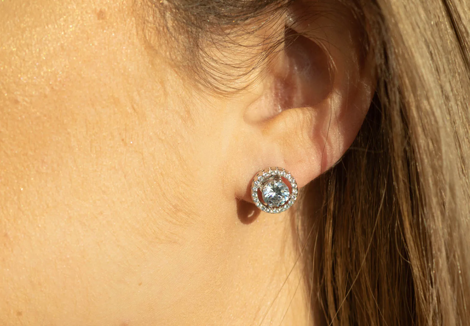 Round "Better than Diamonds" Cubic Zirconia Studs