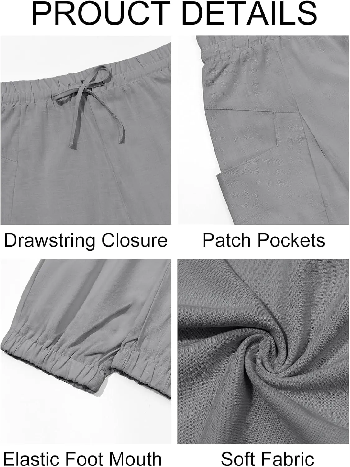 Runcati Mens Harem Pants Casual Elastic Waist Drawstring Baggy Pants Summer Hippie Hip Hop Trousers