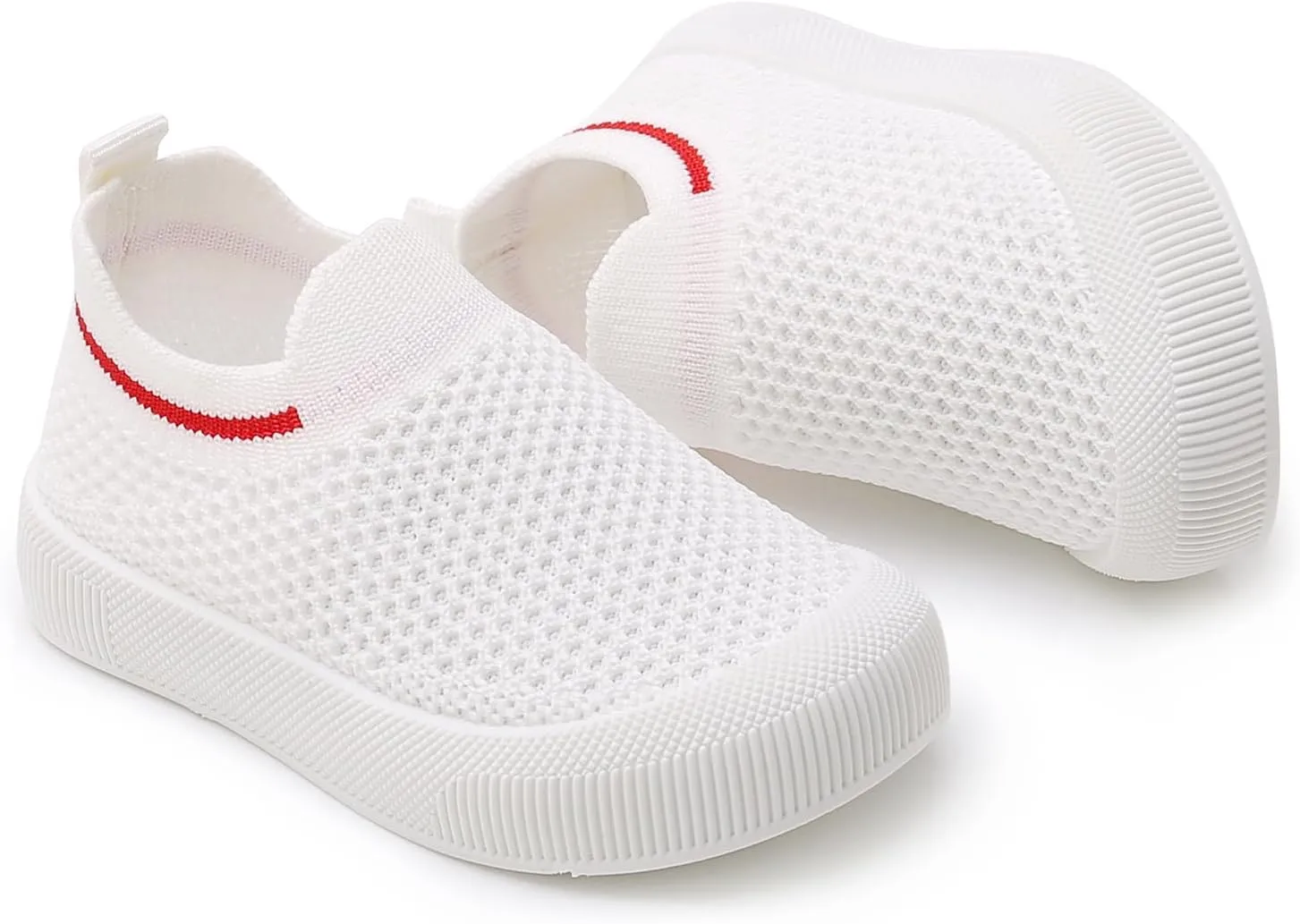 RVROVIC Toddler Boys Girls Sneakers Lightweight Slip on Shoes Kids Breathable Non-Slip Walking Shoes 1-3 Yrs