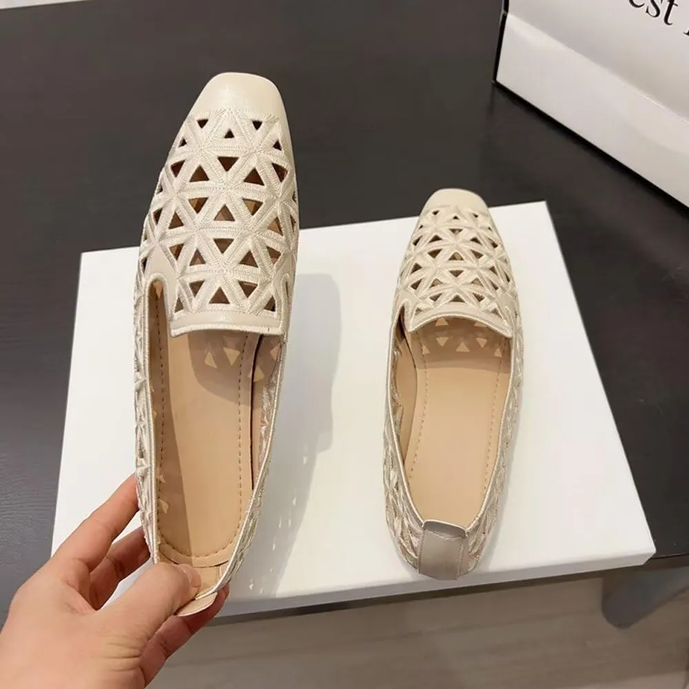 SAILING LU Women Pointed Toe Ballets Flats Faux Suede Comfortable Soft Ballet Walking Shoes Dressy Slip-on Ballerina Shoes