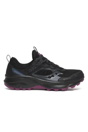 Saucony Womens Excursion TR17 Gore Tex GTX Runners Shoes in Black/Plum