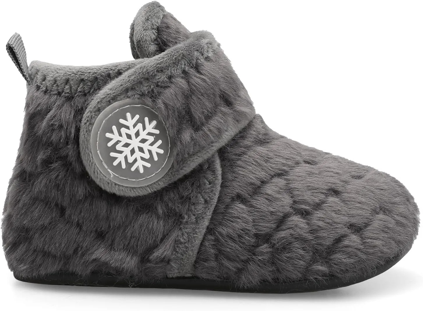Scurtain Unisex Kids Toddler Slippers Socks Artificial Woolen Slippers with Non-slip Rubber Sole