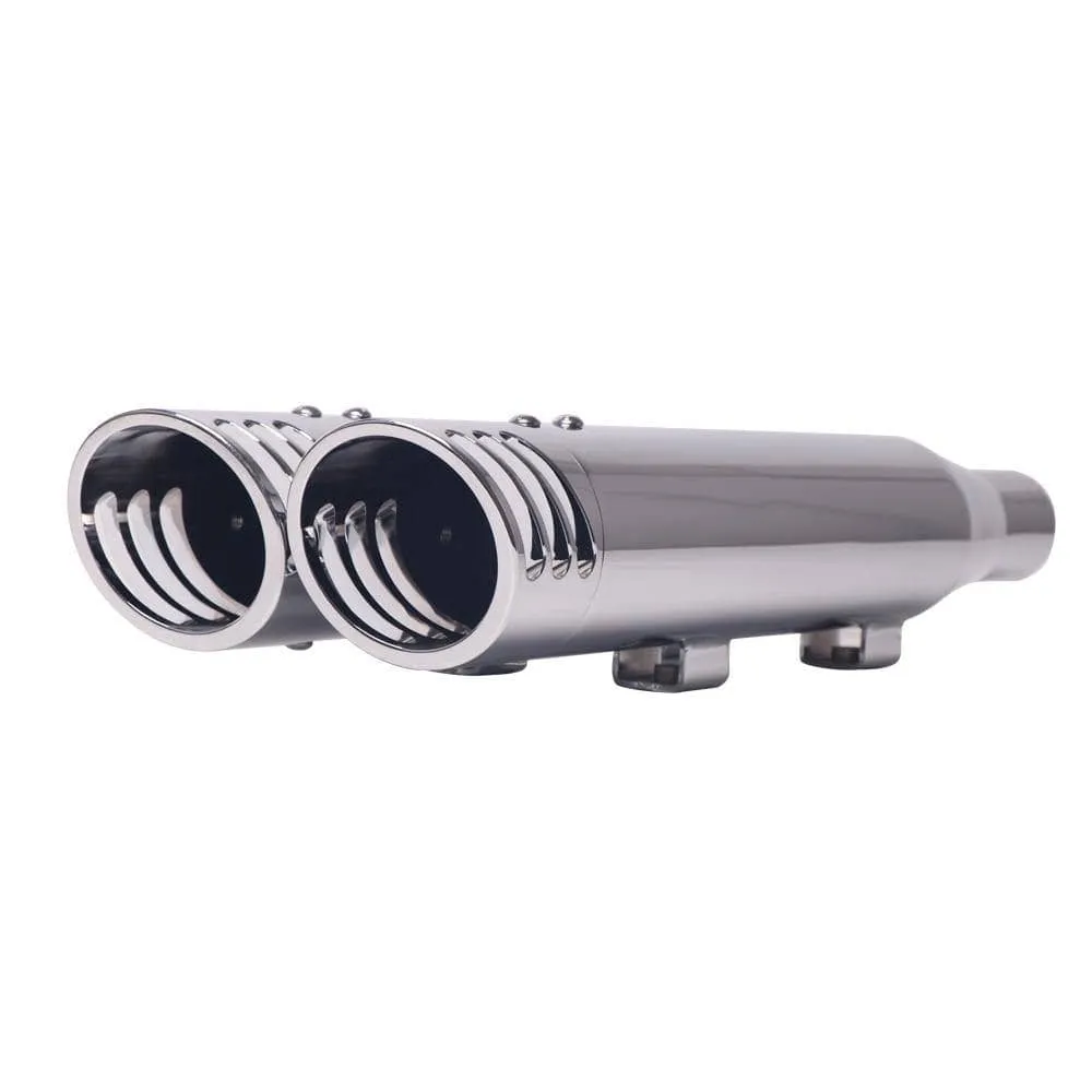 Sharkroad 3" Chrome Slip-on Mufflers Exhaust for Harley 2014-2022 Sportster XL 883/1200 BACK ORDER