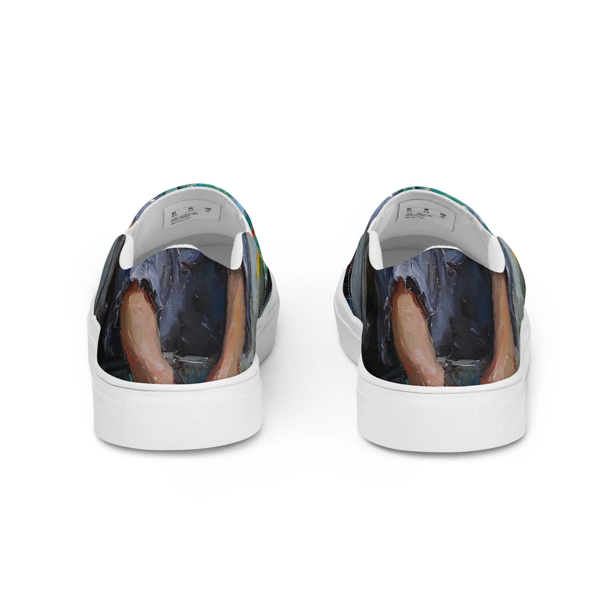 Silent Prosperity Women’s slip-on canvas shoes