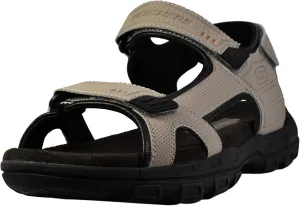 Skechers Men's Garver-Louden 64487 Open Toe Sandal W/Strap Closure, Taupe, 12 EW US