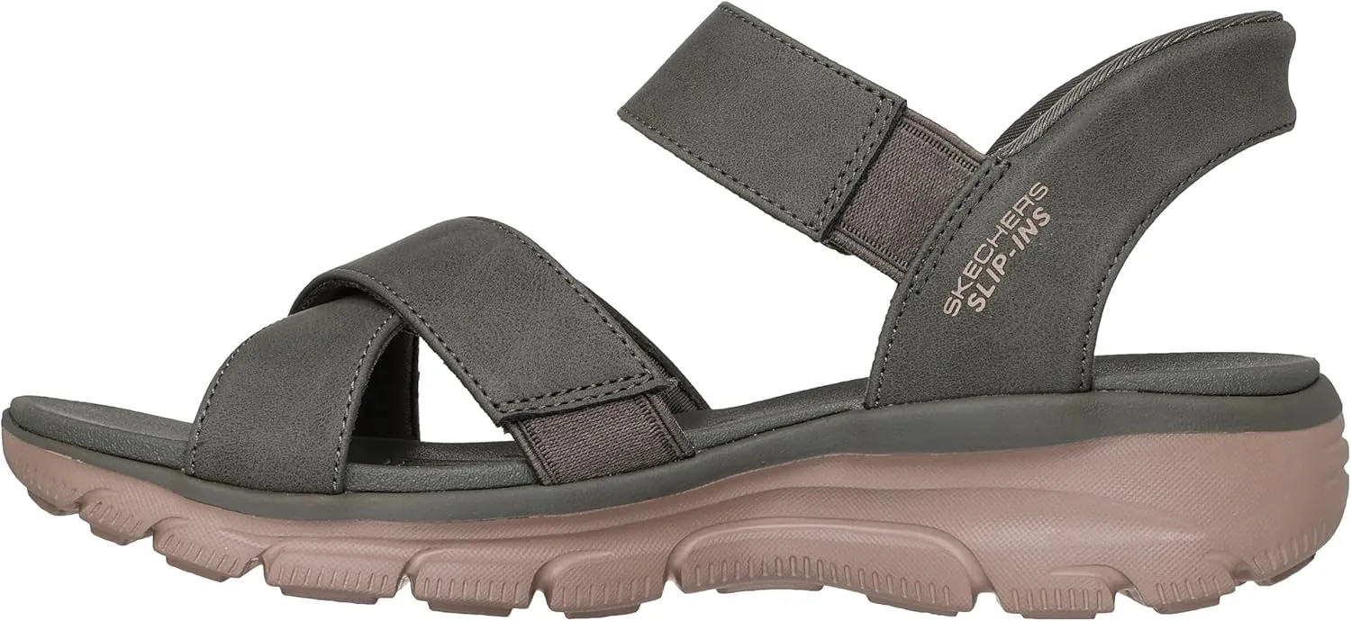 Skechers Women's Easy Going-Somewhere Sunny Sandal
