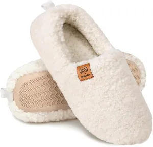 Slippers For Women House Winter Warm With Memory Foam Indoor Fuzzy Cute Comfort Fleece Lining Anti-Skid Soft Loafer Shoes