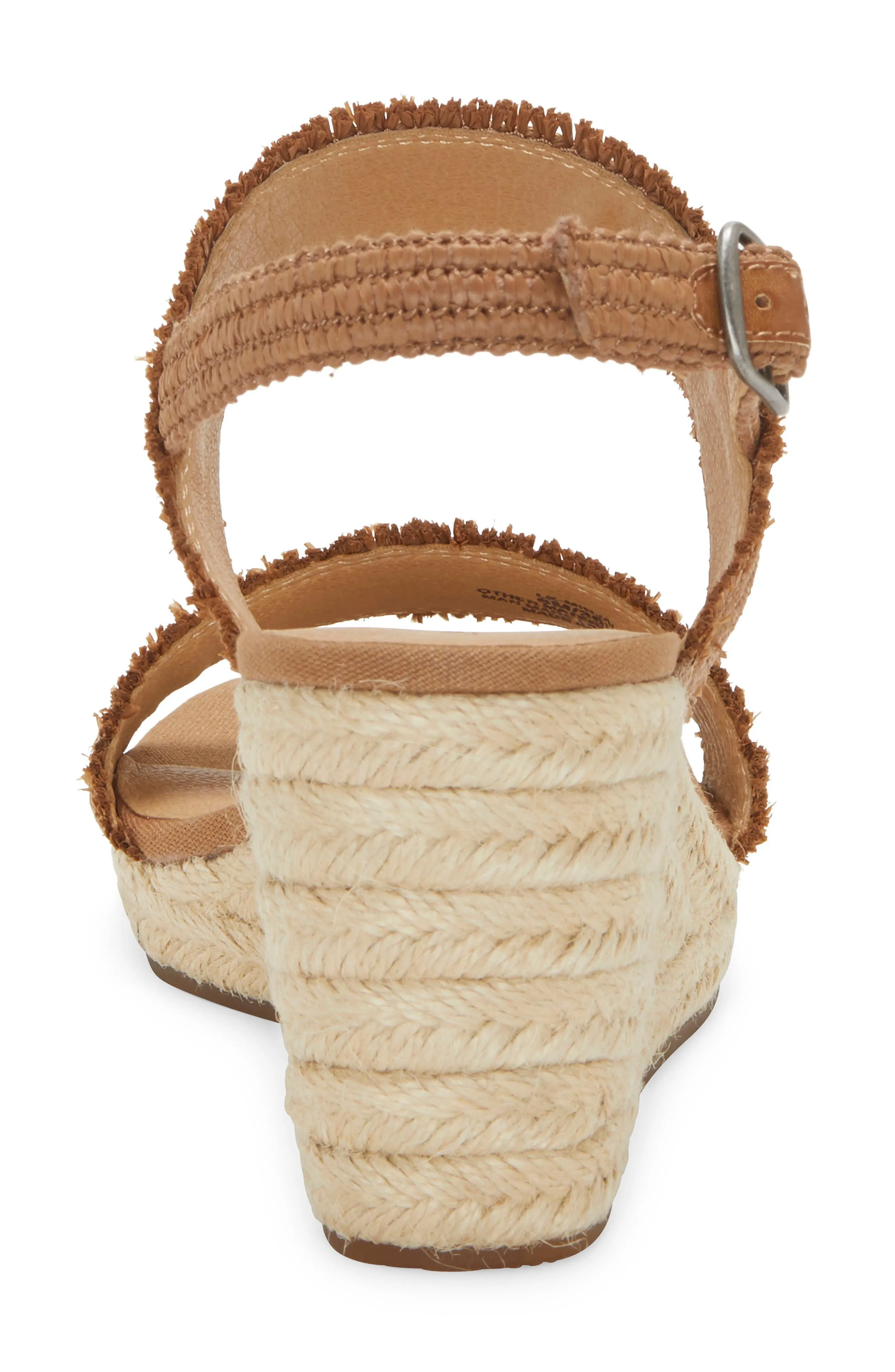 Smart-powered Espadrille Platforms Wedge Lucky Beautifully designed Sandal Latte Minjah Brand Jute-Wrapped Nude