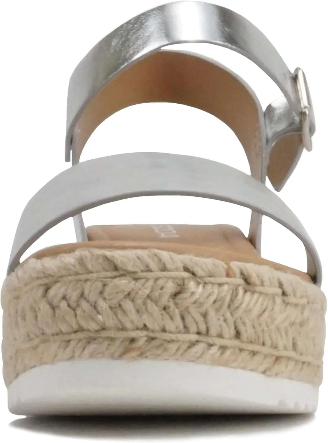 Soda CLIP ~ Women Open Toe Ankle Strap Platform Espadrille Sandal