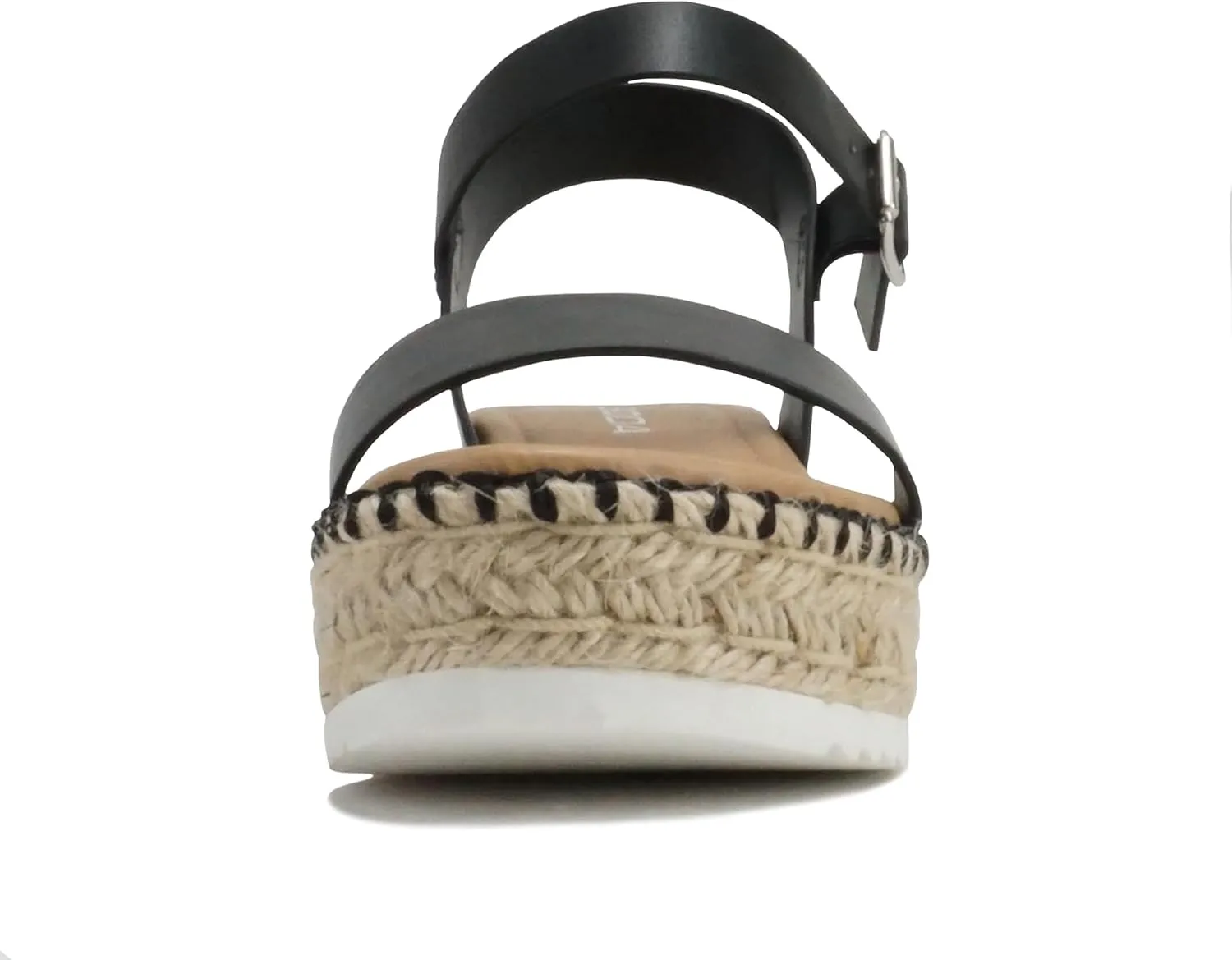 Soda CLIP ~ Women Open Toe Ankle Strap Platform Espadrille Sandal