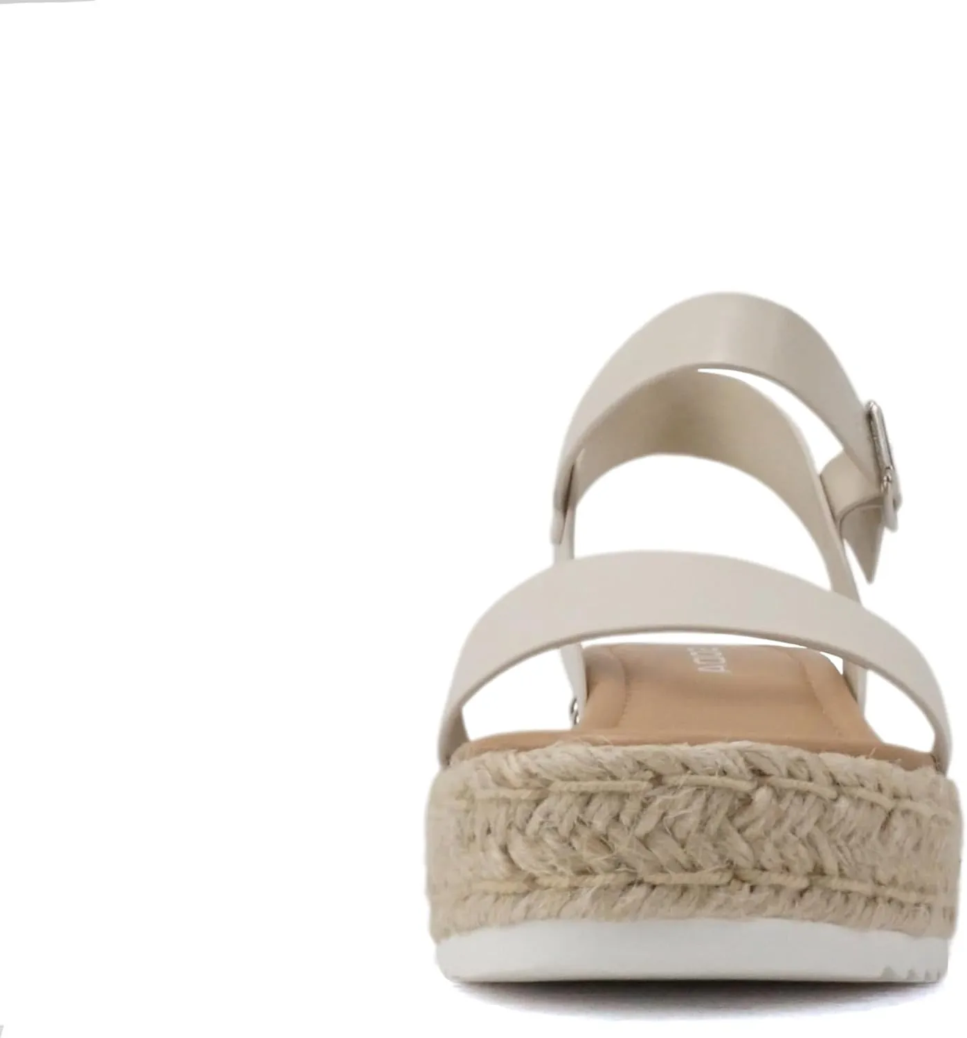 Soda CLIP ~ Women Open Toe Ankle Strap Platform Espadrille Sandal