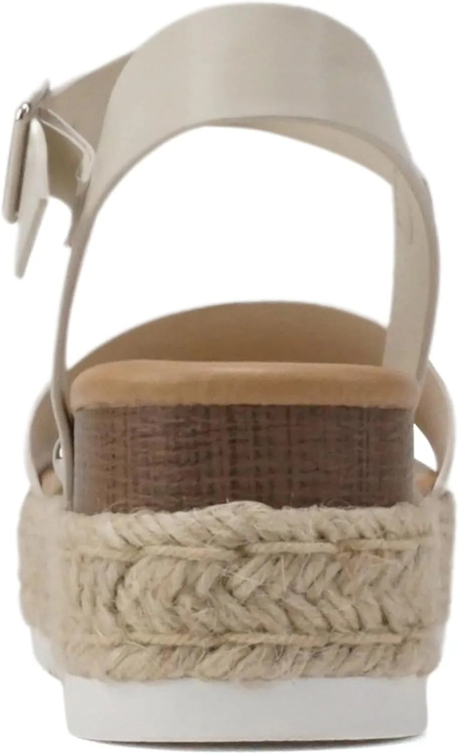 Soda CLIP ~ Women Open Toe Ankle Strap Platform Espadrille Sandal