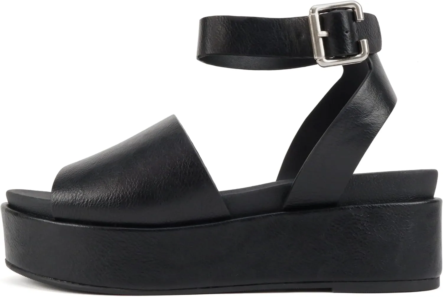 Soda “Magic” ~ Women Round Toe Single Band Platform Sandal with Adjustable Ankle Strap