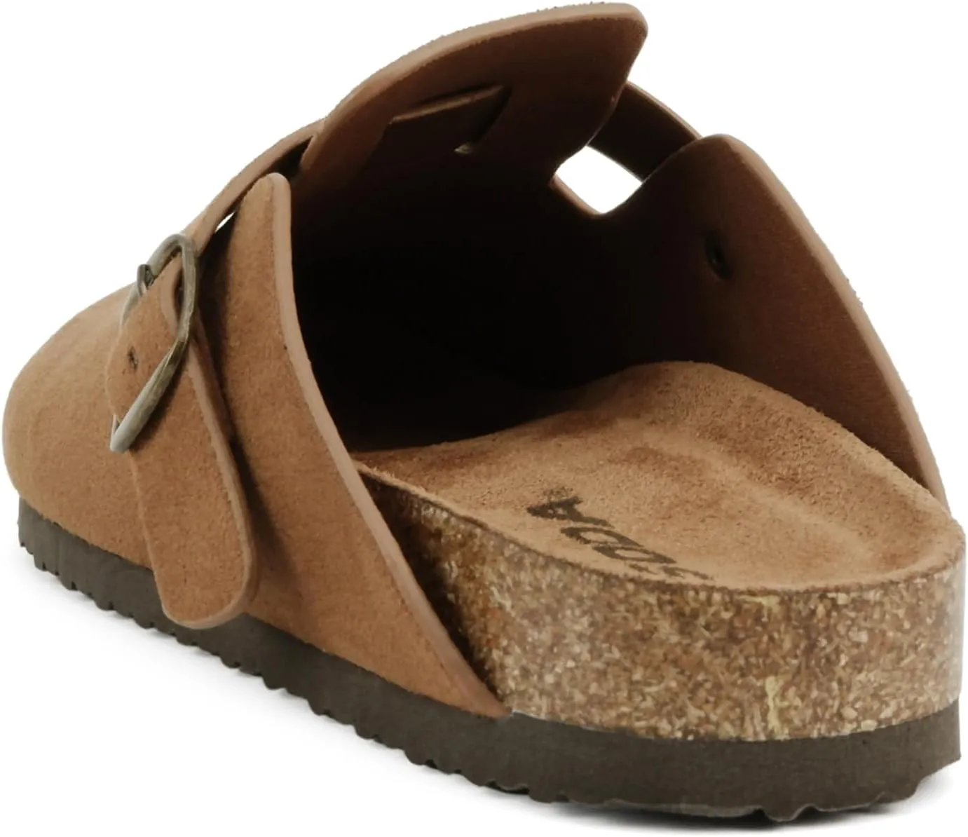 Soda Regis ~ Women Round Toe Buckle Strap Slip-On Flatform Clog