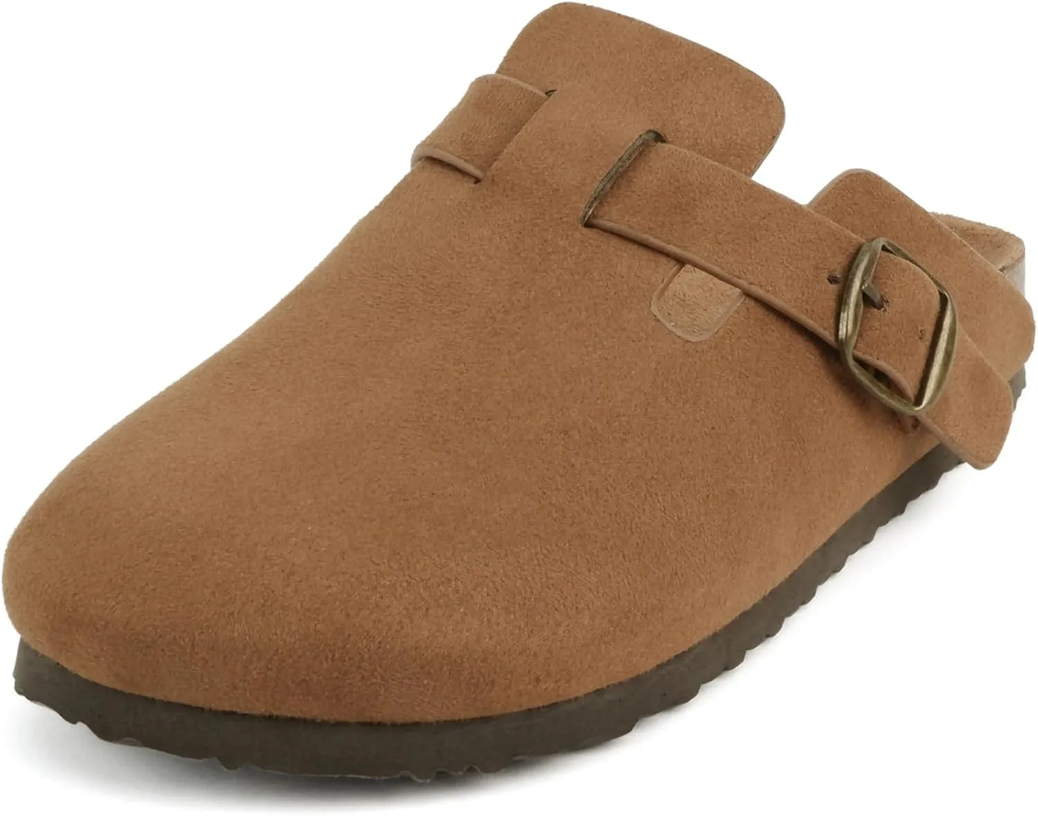 Soda Regis ~ Women Round Toe Buckle Strap Slip-On Flatform Clog