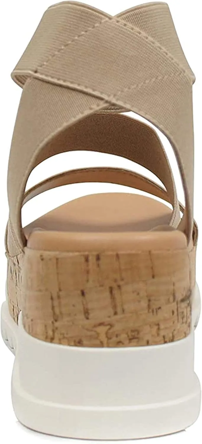 SODA Women's Open Toe Ankle Strap Espadrille Sandal