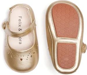 Soft Sole Baby Dress Shoes - Infant Baby Walking Shoes Moccasinss Rubber Sole Crib Shoes.